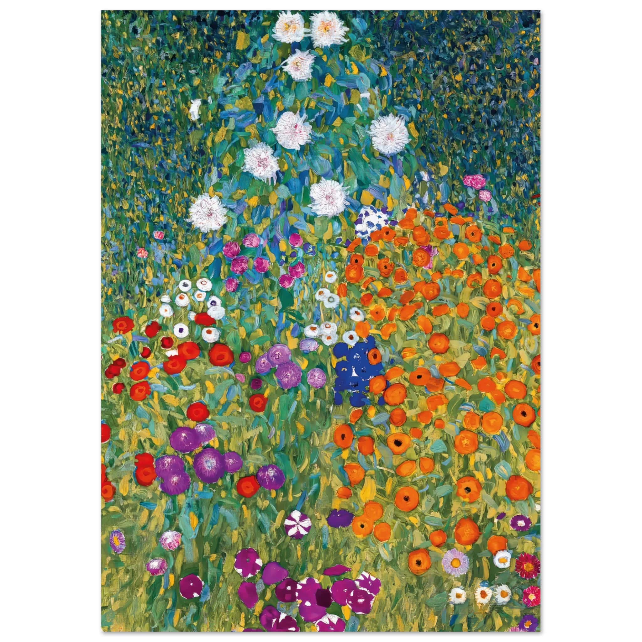Artfulprints Poster Gustav Klimt - Blumengarten - A4 21x29.7 cm - Meer