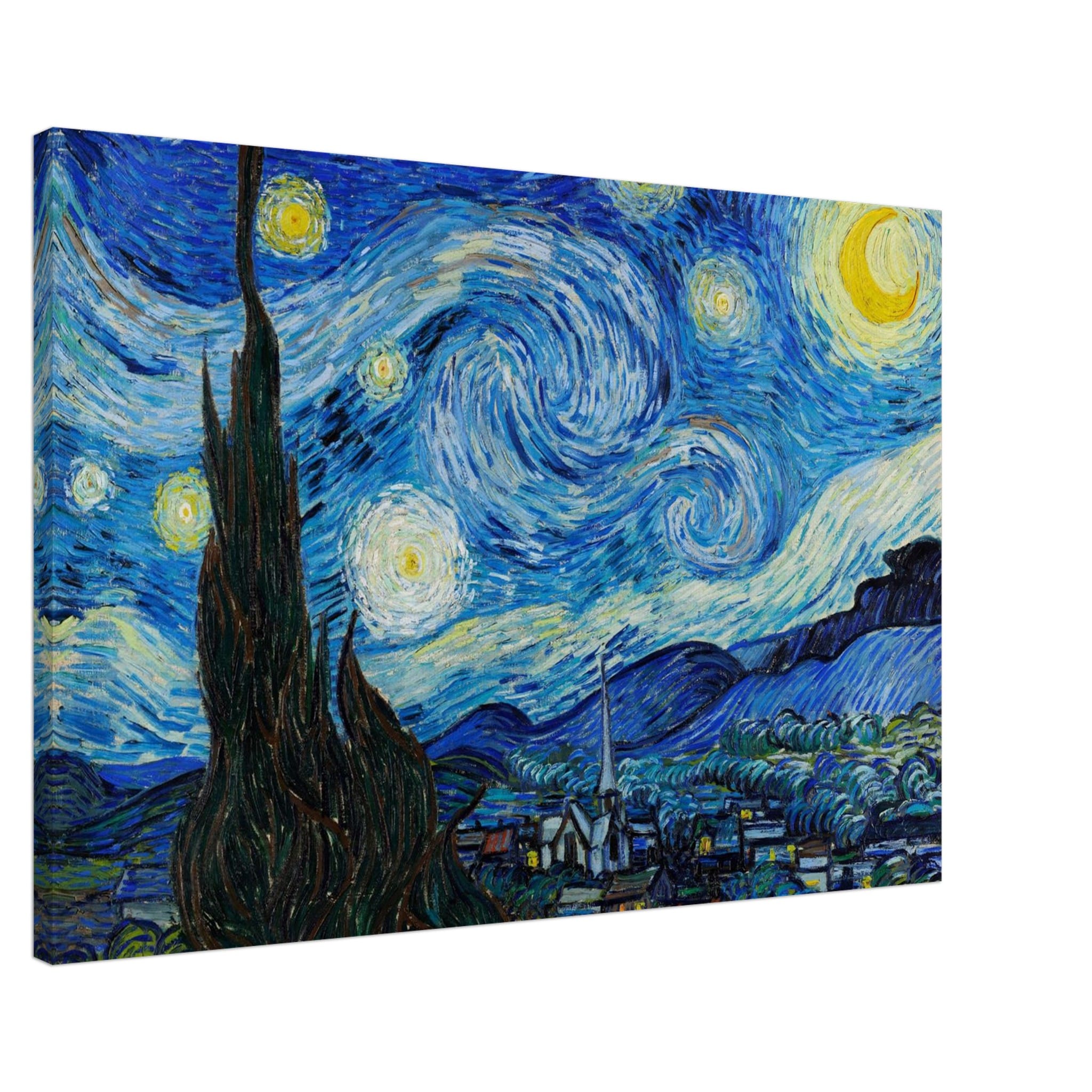 Artfulprints Canvas Vincent van Gogh - Starry night canvas - 90x60 cm