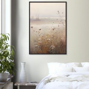 Artfulprints Poster Foggy flowerfield 1 – 70×100 cm – Taupe Artfulprints Poster Foggy flowerfield 1 – 70×100 cm – Taupe