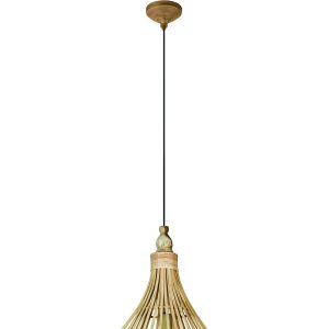 EGLO hanglamp Amsfield – e27 – ø 35 cm – bruin EGLO hanglamp Amsfield – e27 – ø 35 cm – bruin