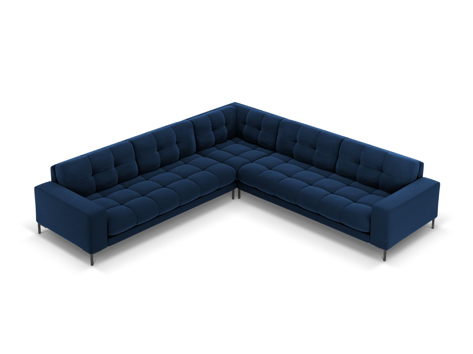 Cosmopolitan Design Symmetrische hoekbank Bali 6-zits, flueel, konings