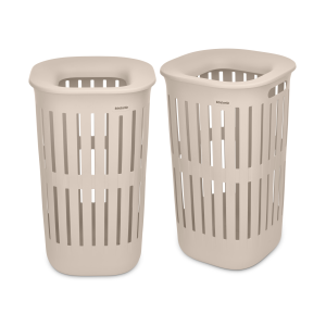 Brabantia Collect-It Wasmand 55 liter, set van 2 – Soft Beige Brabantia Collect-It Wasmand 55 liter, set van 2 – Soft Beige