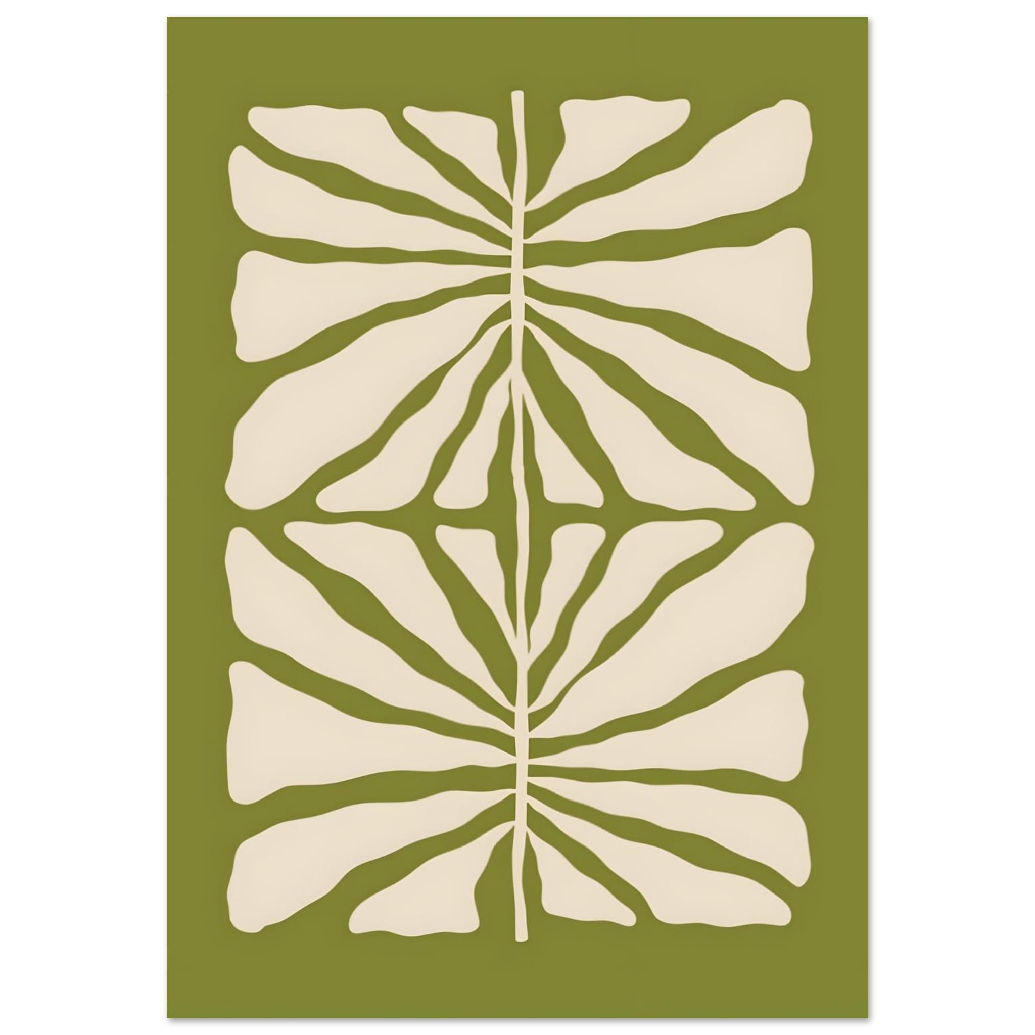 Artfulprints Poster Matisse - Green vibrant reef - 70x100 cm - Groen
