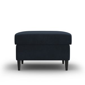 Cosmopolitan Design Poef Kyoto flueel donkerblauw – 70x70x45cm