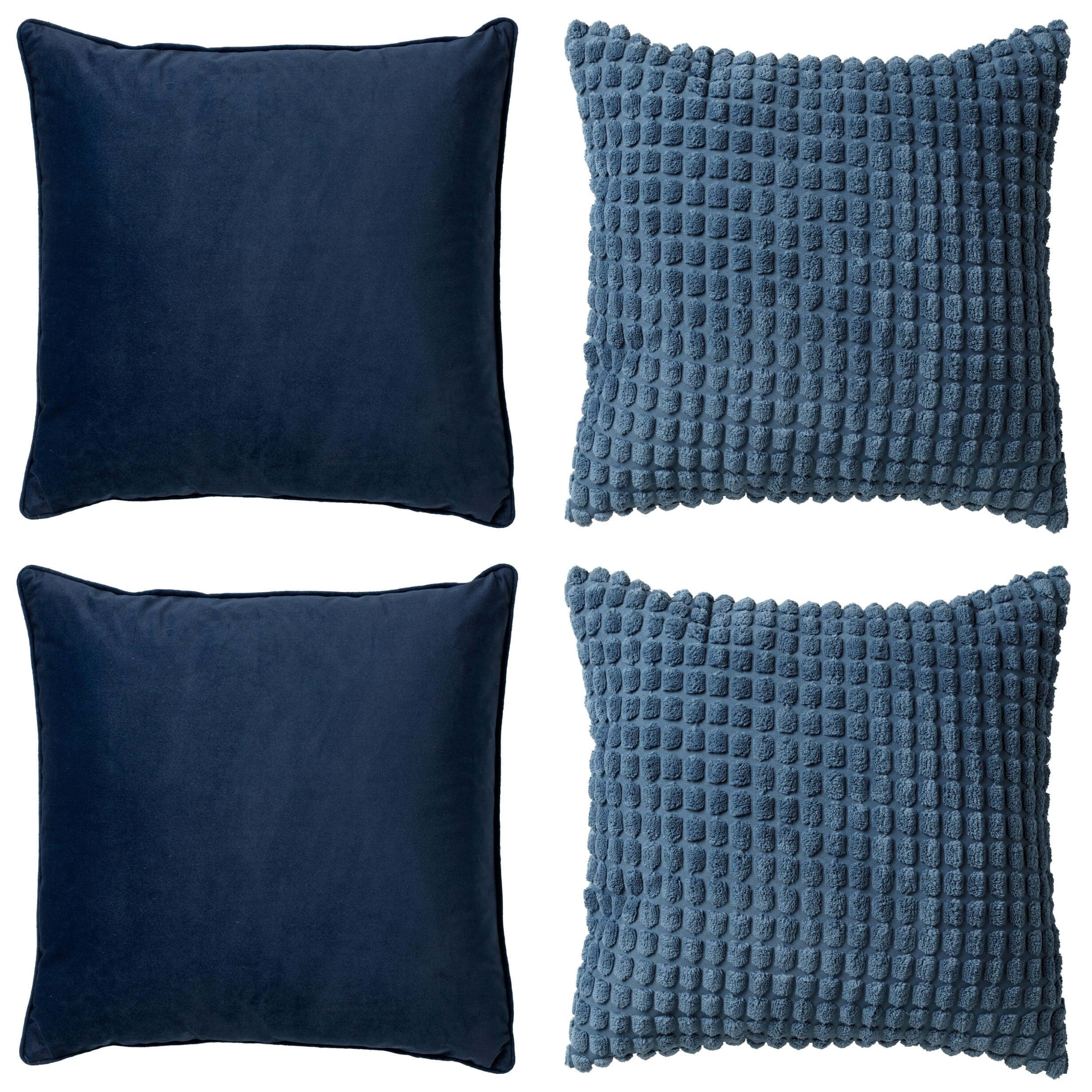 Dutch Decor - KUSSENSET - 4-delig - Texture Harmony - 45x45 cm - inclu