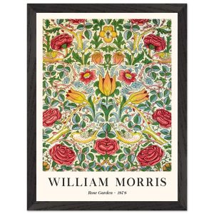 Artfulprints Poster met Lijst William Morris – Rose garden 1878 – 30×4 Artfulprints Poster met Lijst William Morris – Rose garden 1878 – 30×4