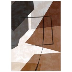 Artfulprints Poster Boho – Earth geometry – A4 21×29.7 cm – Bruin Artfulprints Poster Boho – Earth geometry – A4 21×29.7 cm – Bruin