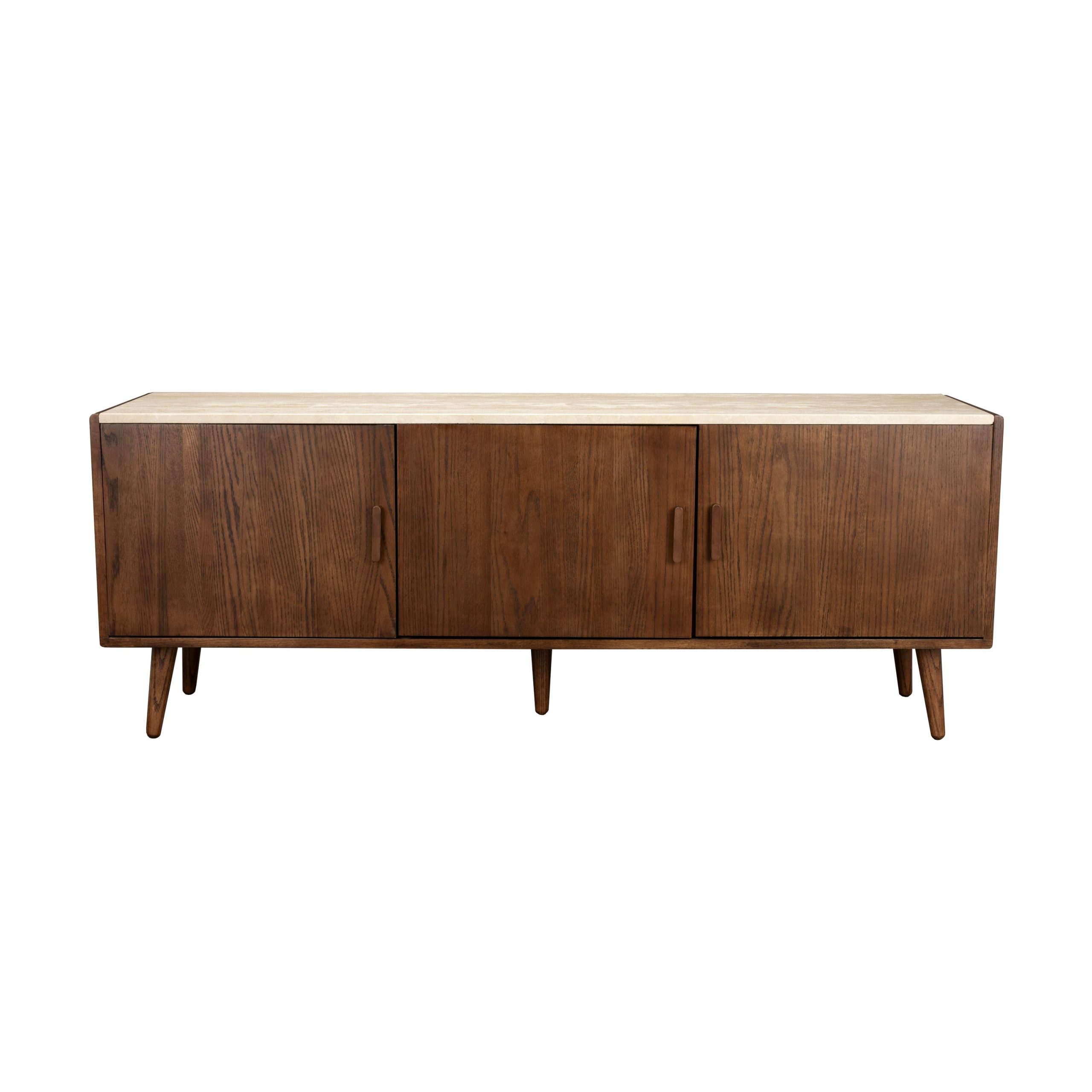 Dutchbone Arda Dressoir Travertin / Hout - Beige