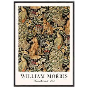 Artfulprints Poster met Lijst William Morris – Charcoal forrest – 70×1 Artfulprints Poster met Lijst William Morris – Charcoal forrest – 70×1