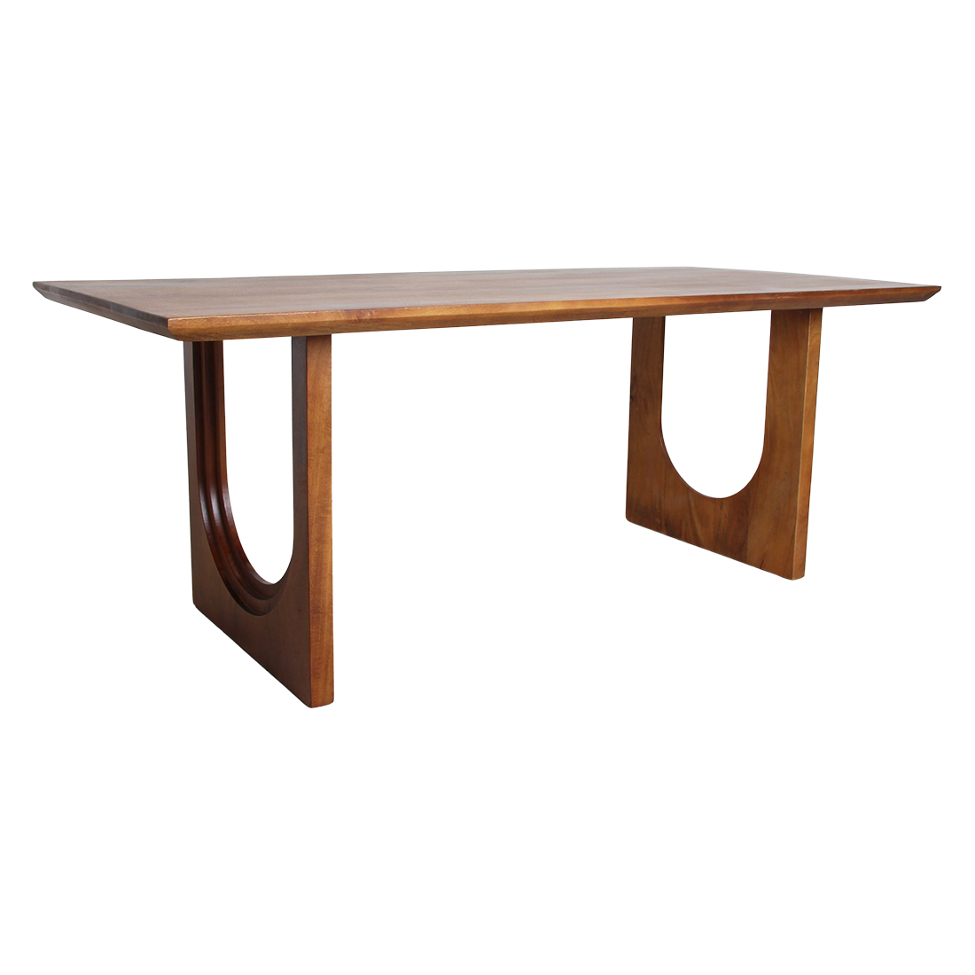 Bullnose Chamfered Arch mangohouten eettafel - 240 cm