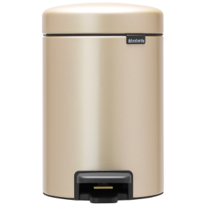 Brabantia NewIcon Pedaalemmer, 3 liter, kunststof binnenemmer – Metall