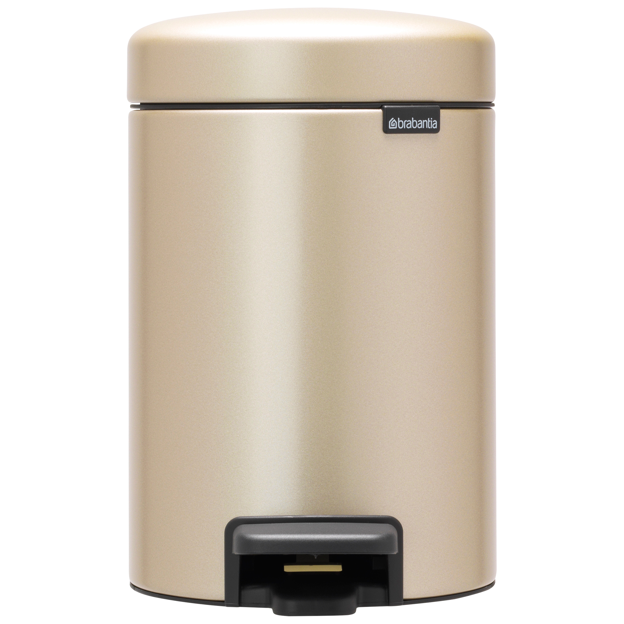 Brabantia NewIcon Pedaalemmer, 3 liter, kunststof binnenemmer - Metall