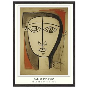Artfulprints Poster met Lijst Pablo Picasso – Head of a woman – 50×70 Artfulprints Poster met Lijst Pablo Picasso – Head of a woman – 50×70
