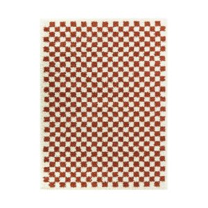 AFK Living vloerkleed Checkers – shaggy – terracotta – 80 x 150 cm AFK Living vloerkleed Checkers – shaggy – terracotta – 80 x 150 cm
