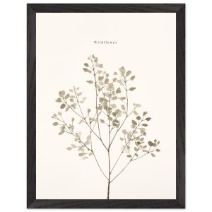 Artfulprints Poster met Lijst Wildflower – 30×40 cm – Taupe Artfulprints Poster met Lijst Wildflower – 30×40 cm – Taupe