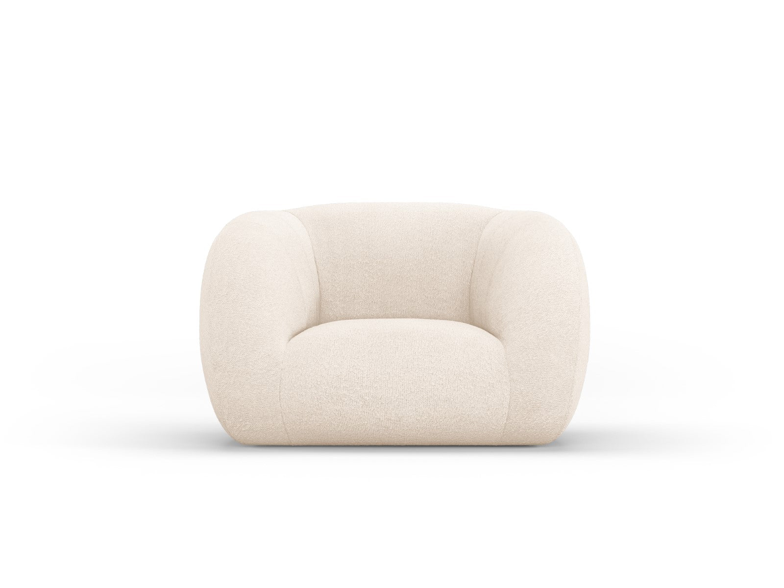 Cosmopolitan Design Fauteuil Essen boucle, beige - 95x130x86cm