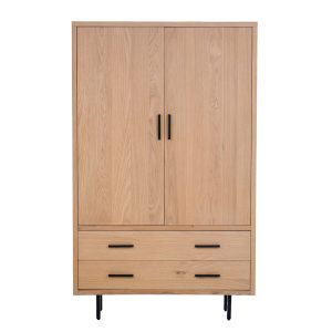 DÉJA Living Wandkast Ilja – Eikenhout/Metaal – 110x40x180cm DÉJA Living Wandkast Ilja – Eikenhout/Metaal – 110x40x180cm
