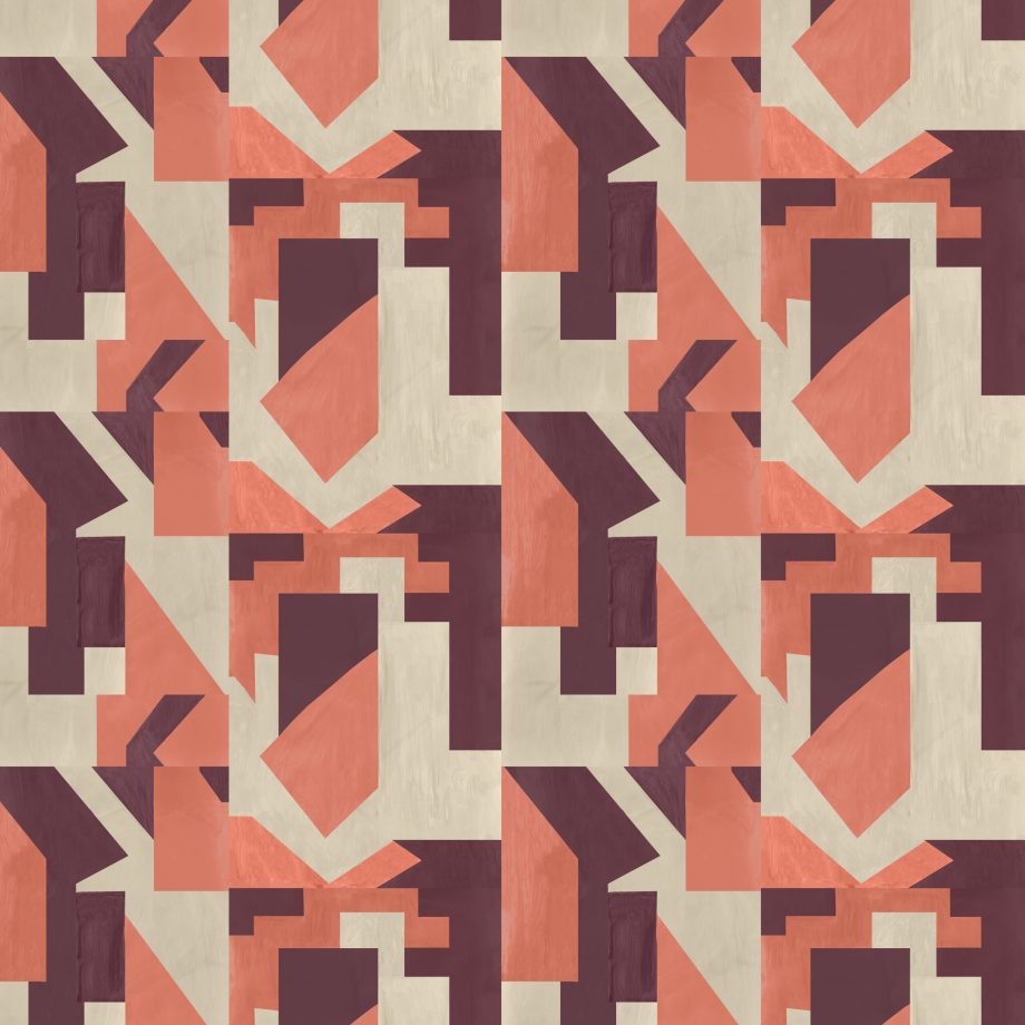 Catchii Behang pampus Aubergine