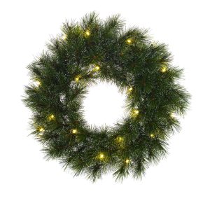 Black Box Trees Glendon Kerstkrans met LED Verlichting – Ø45 cm – Groe Black Box Trees Glendon Kerstkrans met LED Verlichting – Ø45 cm – Groe