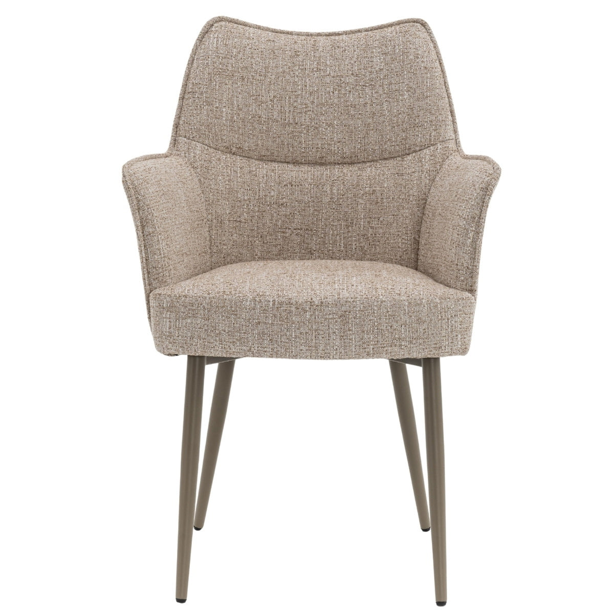 DÉJA Living Eetkamerstoel Zayn - Beige/Taupe - Zithoogte 47cm - Set va