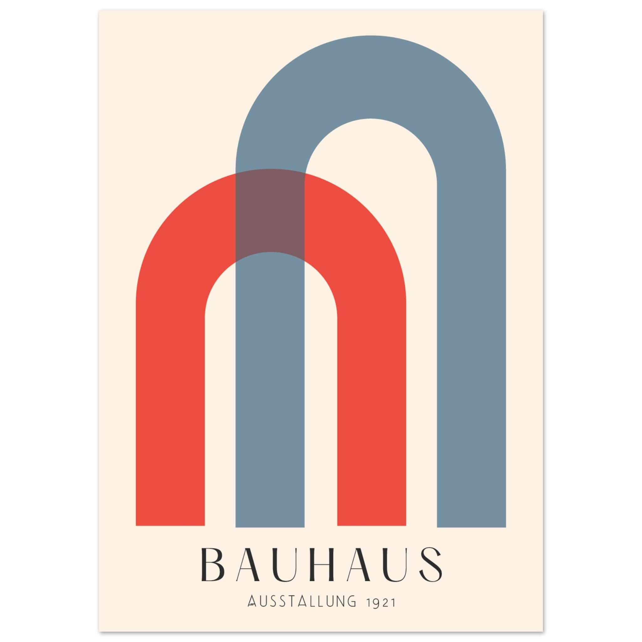Artfulprints Poster Bauhaus - Ausstellung 1921 - 50x70 cm - Meerkleuri