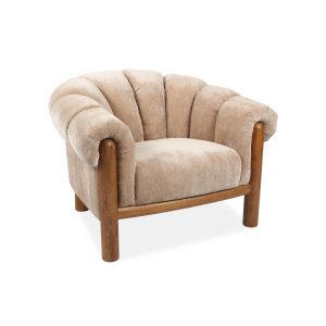 DÉJA Living Fauteuil Odda – Beige Stof – 101x100x80cm DÉJA Living Fauteuil Odda – Beige Stof – 101x100x80cm