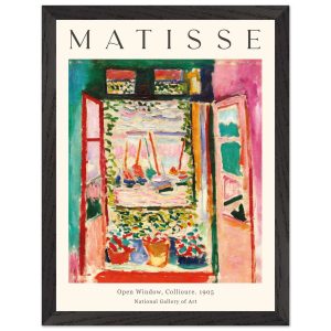 Artfulprints Poster met Lijst Matisse – Open window collioure 1905 – 3 Artfulprints Poster met Lijst Matisse – Open window collioure 1905 – 3
