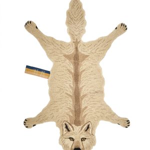 Doing Goods Woozy Wolf Vloerkleed – Groot 162 x 103 x 2cm – 100% wol Doing Goods Woozy Wolf Vloerkleed – Groot 162 x 103 x 2cm – 100% wol
