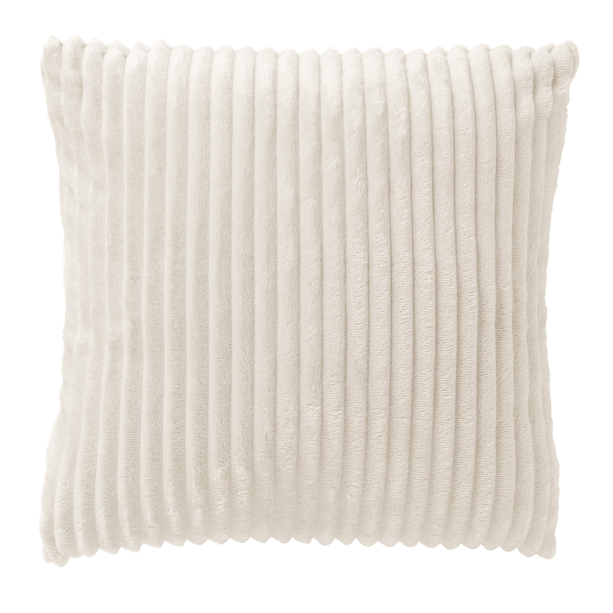 MART - sierkussen 45x45 cm - zacht ribfluweel - corduroy - Snow White