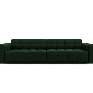 Cosmopolitan Design Bank Chicago 4-zits, flueel flessengroen – 102×252 Cosmopolitan Design Bank Chicago 4-zits, flueel flessengroen – 102×252