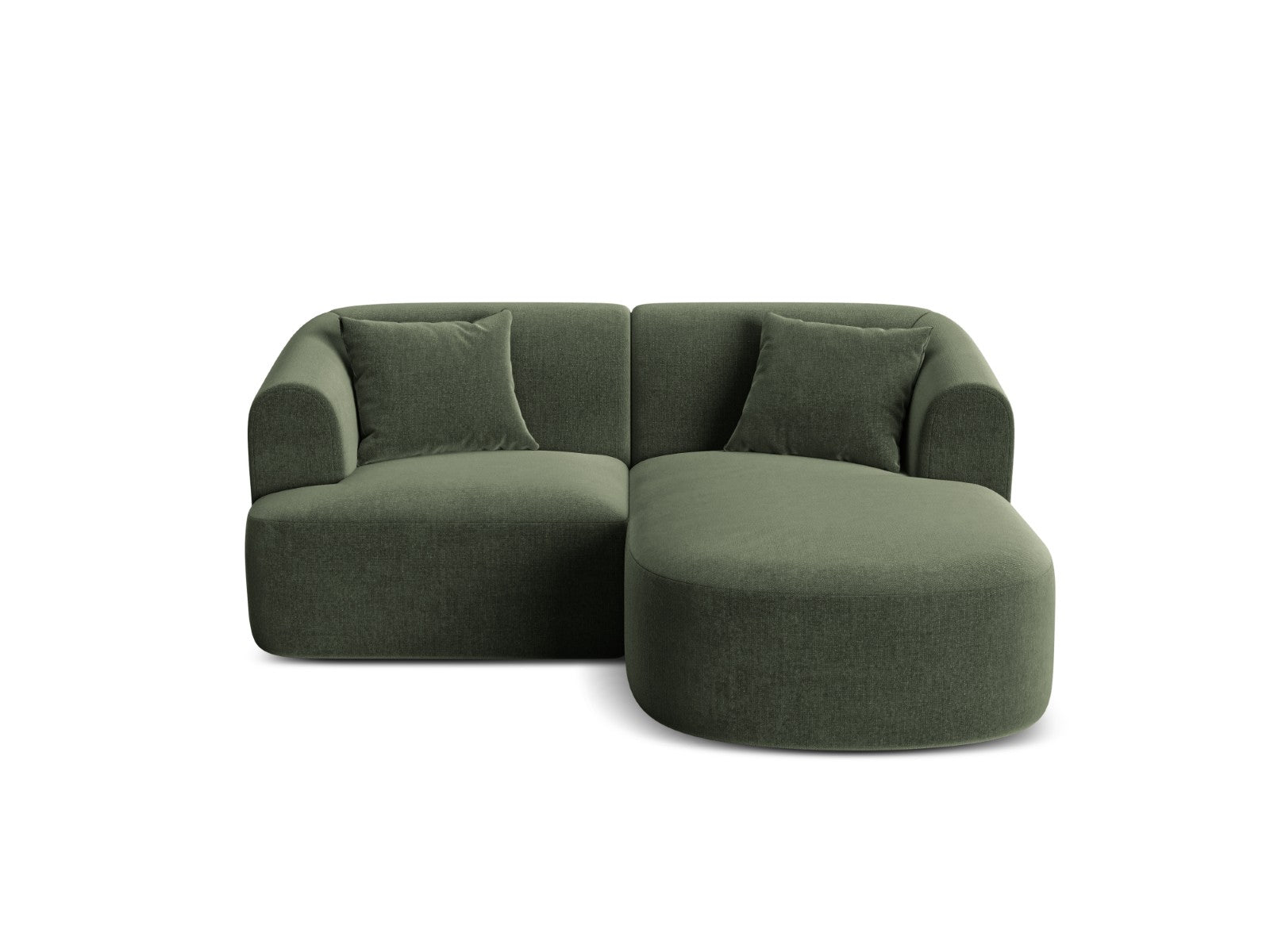 Cosmopolitan Design Modulaire hoekbank rechts Campi 3-zits, flueel gro