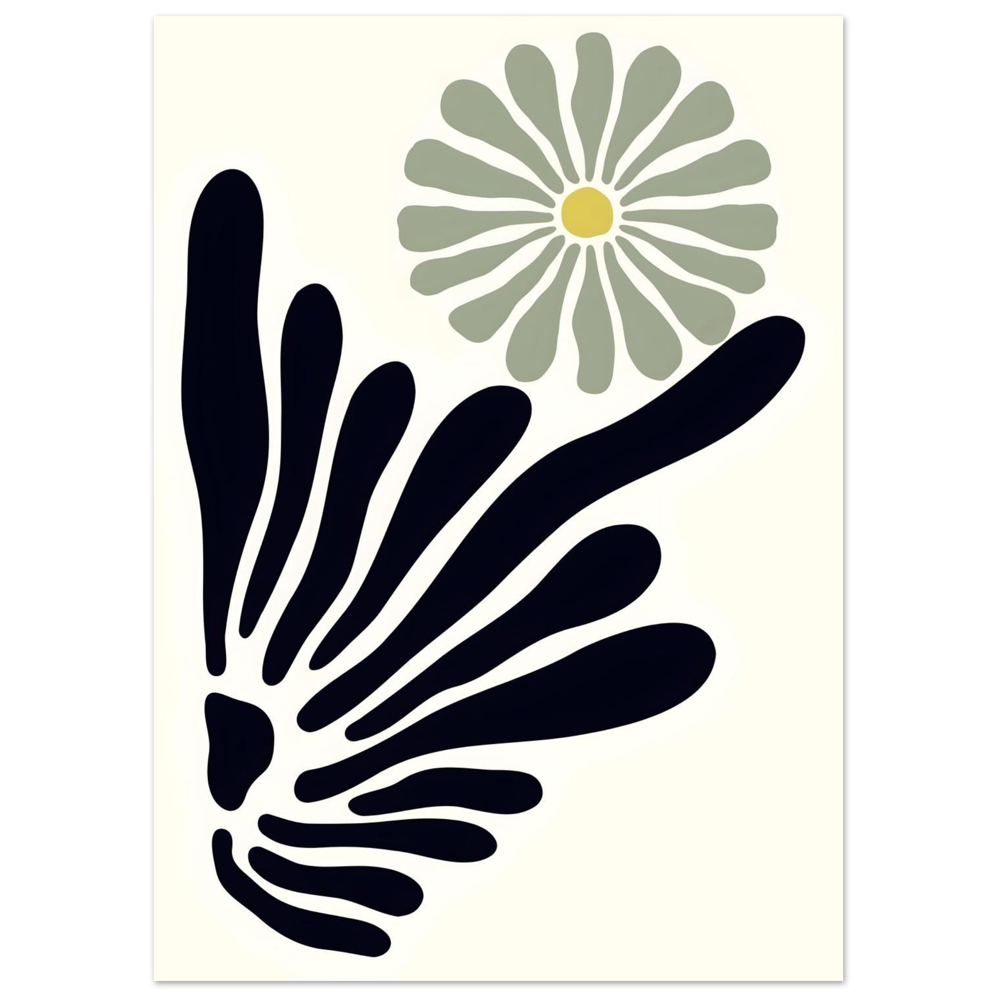 Artfulprints Poster Matisse – Floral symphony - 50x70 cm - Zwart