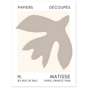 Artfulprints Poster Matisse – Floating forms grey – 30×40 cm – Grijs Artfulprints Poster Matisse – Floating forms grey – 30×40 cm – Grijs