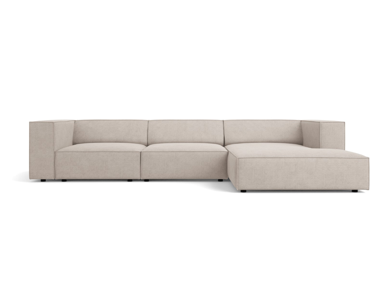 Cosmopolitan Design rechter hoekbank Arendal 4-zits, chenille met ribb