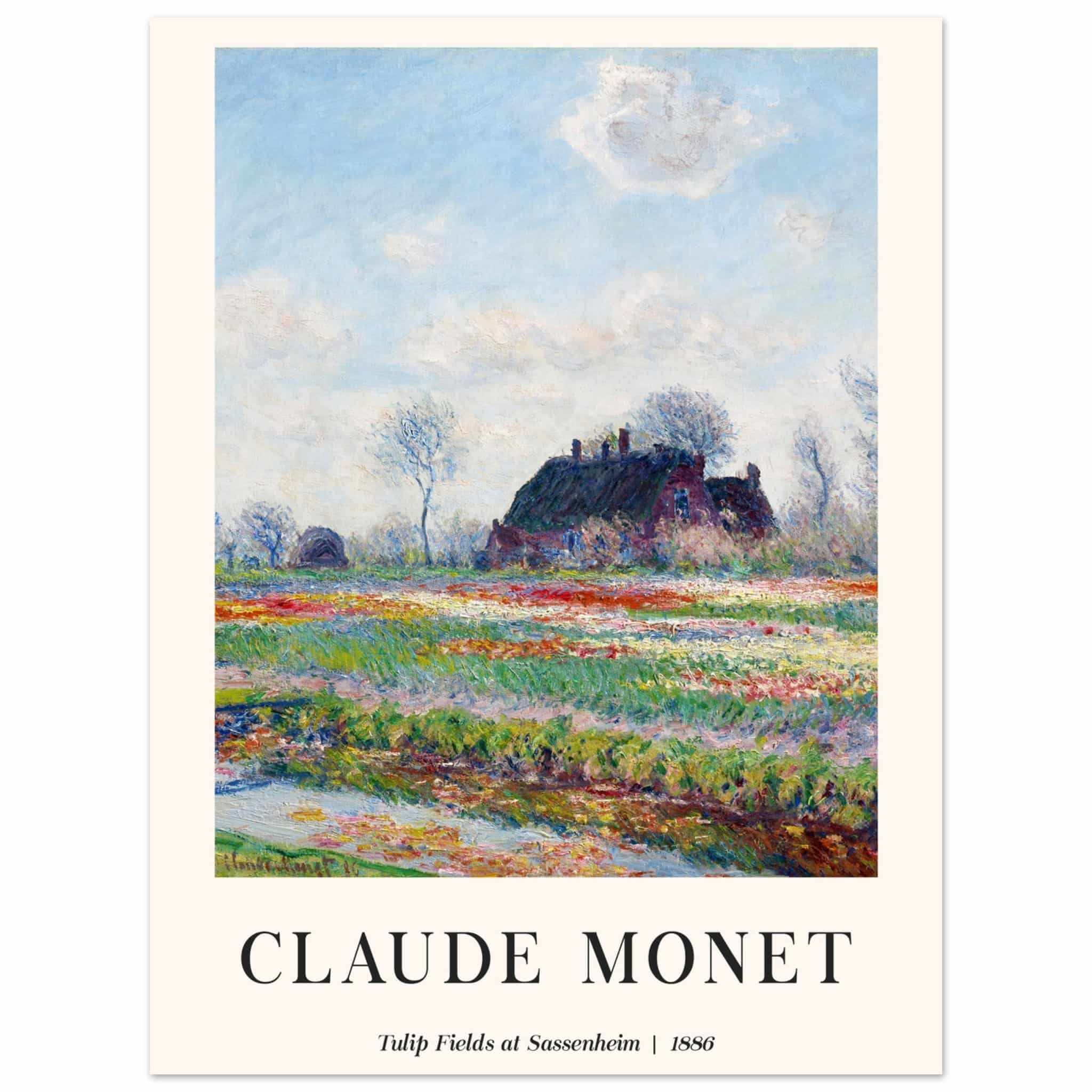 Artfulprints Poster Claude Monet - Tulip fields at Sassenheim - 30x40