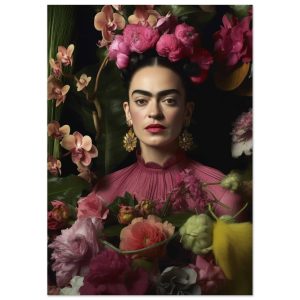 Artfulprints Poster Frida Kahlo – Floral portrait – A4 21×29.7 cm – Ro Artfulprints Poster Frida Kahlo – Floral portrait – A4 21×29.7 cm – Ro