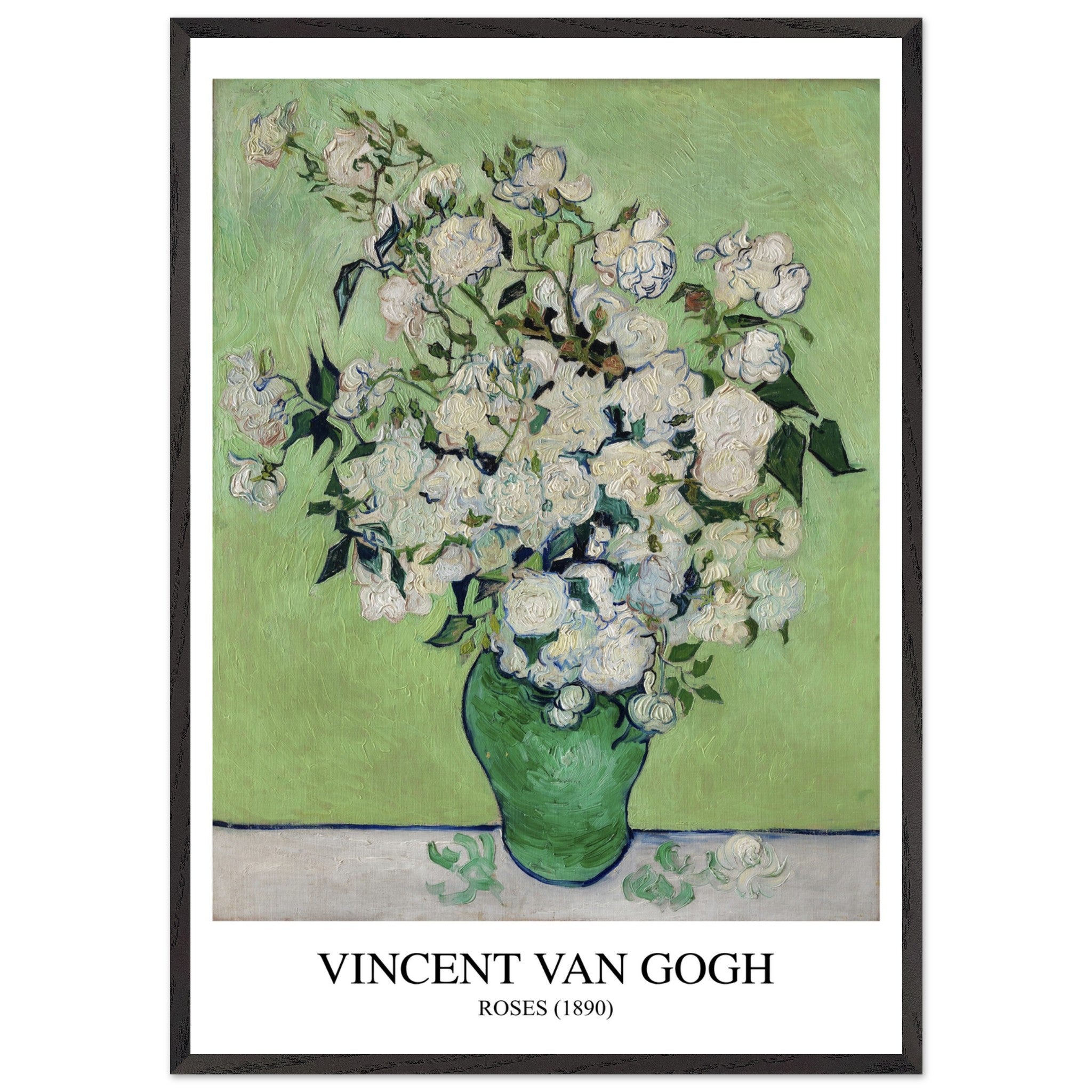 Artfulprints Poster met Lijst Vincent van Gogh - Roses - 70x100 cm - G