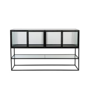 Dutchbone Boli Dressoir Hoog Metaal Zwart Dutchbone Boli Dressoir Hoog Metaal Zwart