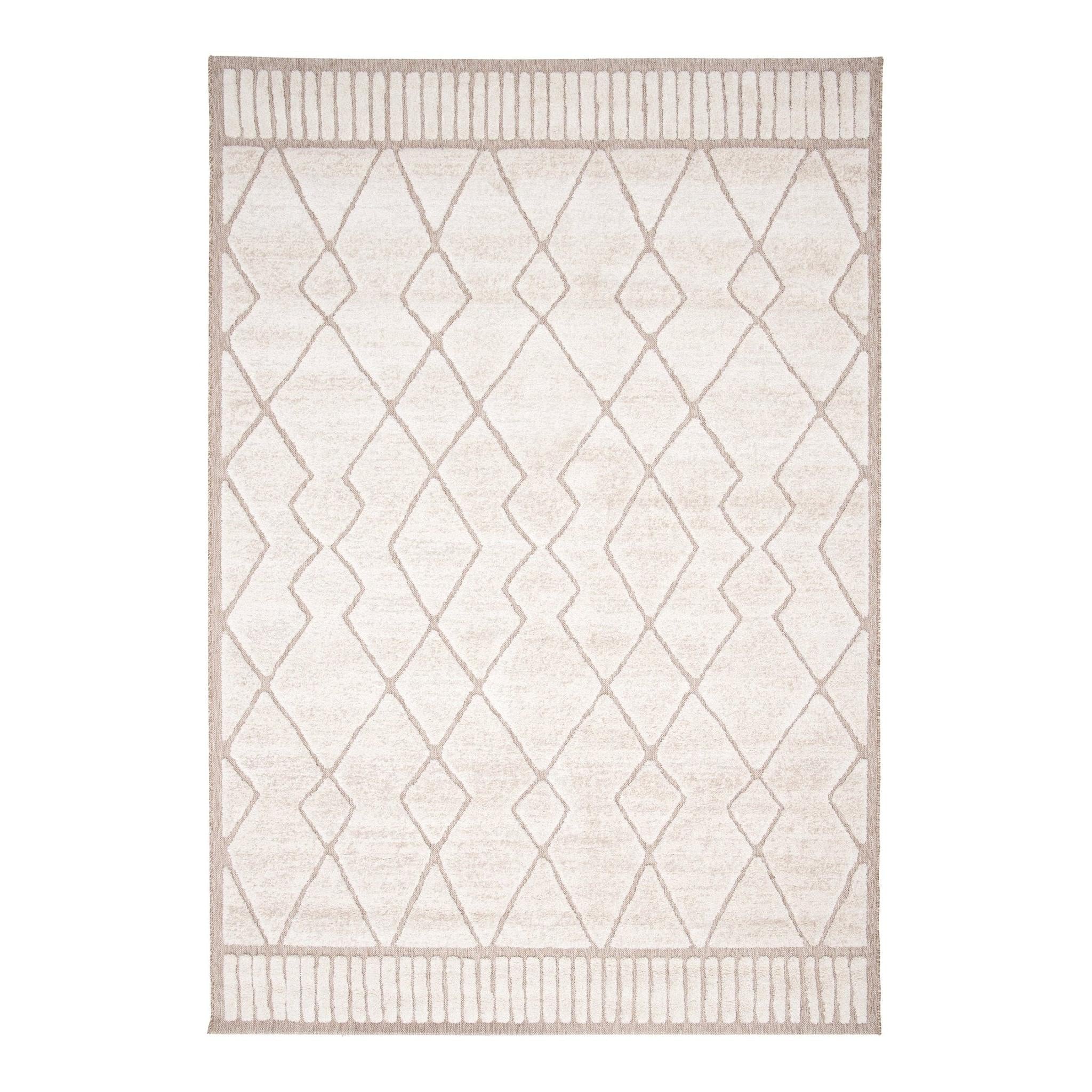 AFK Living vloerkleed Alba - reliëfeffect - beige - 200 x 290 cm