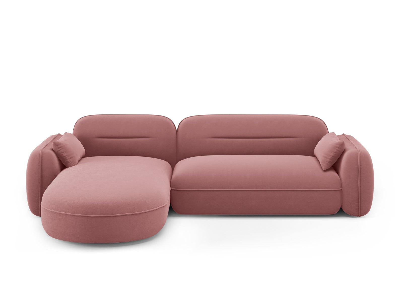Cosmopolitan Design Modulaire hoekbank links Sydney 4-zits, flueel, za