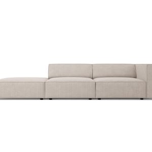 Cosmopolitan Design linker bank Arendal 4-zits, chenille met ribbeleff Cosmopolitan Design linker bank Arendal 4-zits, chenille met ribbeleff
