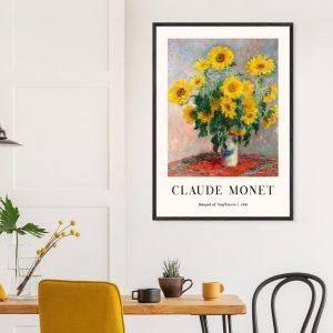 Artfulprints Poster Claude Monet – Bouquet of sunflowers – 70×100 cm – Artfulprints Poster Claude Monet – Bouquet of sunflowers – 70×100 cm –