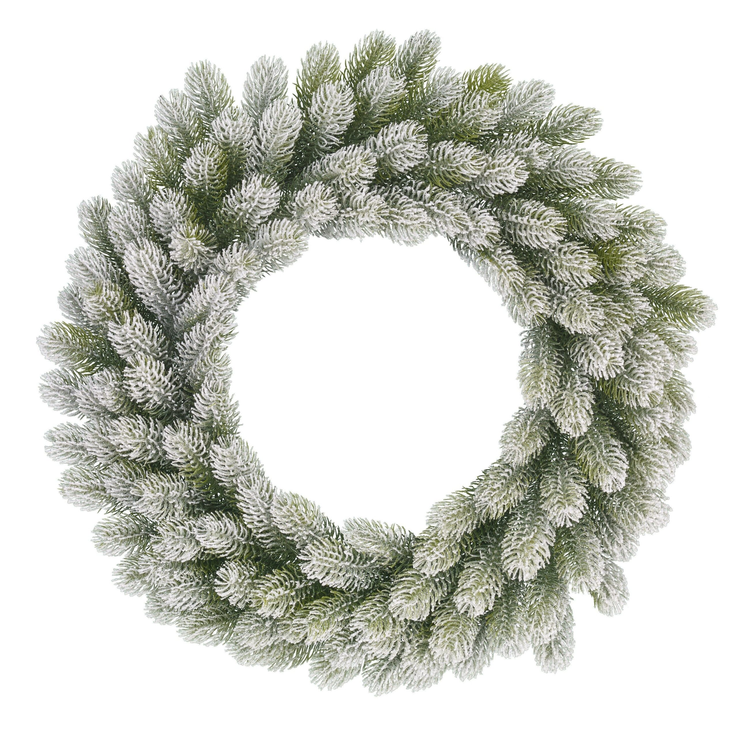 Black Box Trees Nigata Kerstkrans - Ø60 cm - Groen Frosted