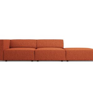 Cosmopolitan Design Rechte bank Arendal 4-zits, chenille, terracotta – Cosmopolitan Design Rechte bank Arendal 4-zits, chenille, terracotta –