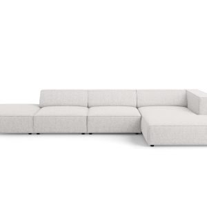 Cosmopolitan Design rechter hoekbank Arendal 5-zits, chenille, lichtgr Cosmopolitan Design rechter hoekbank Arendal 5-zits, chenille, lichtgr