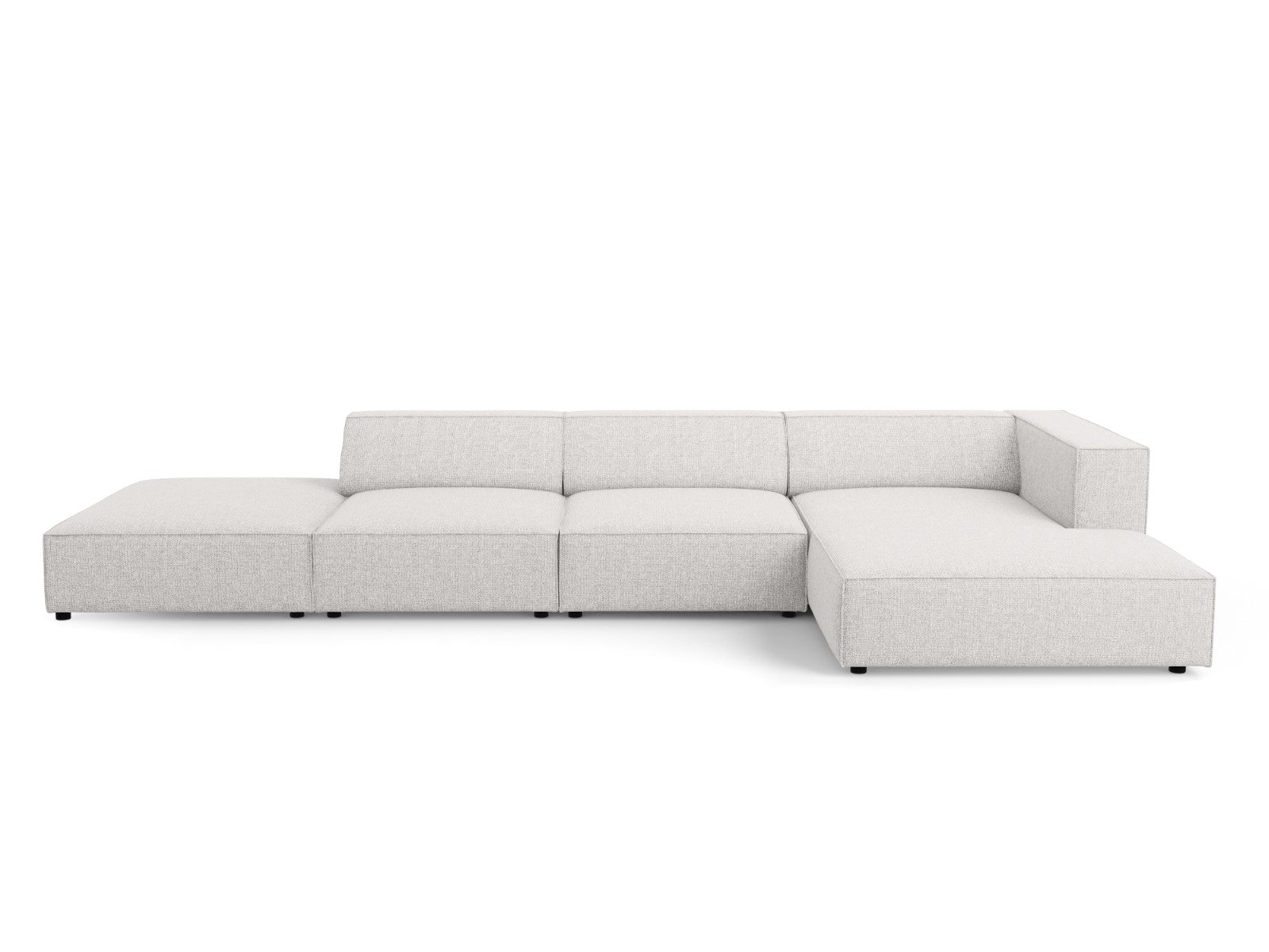 Cosmopolitan Design rechter hoekbank Arendal 5-zits, chenille, lichtgr