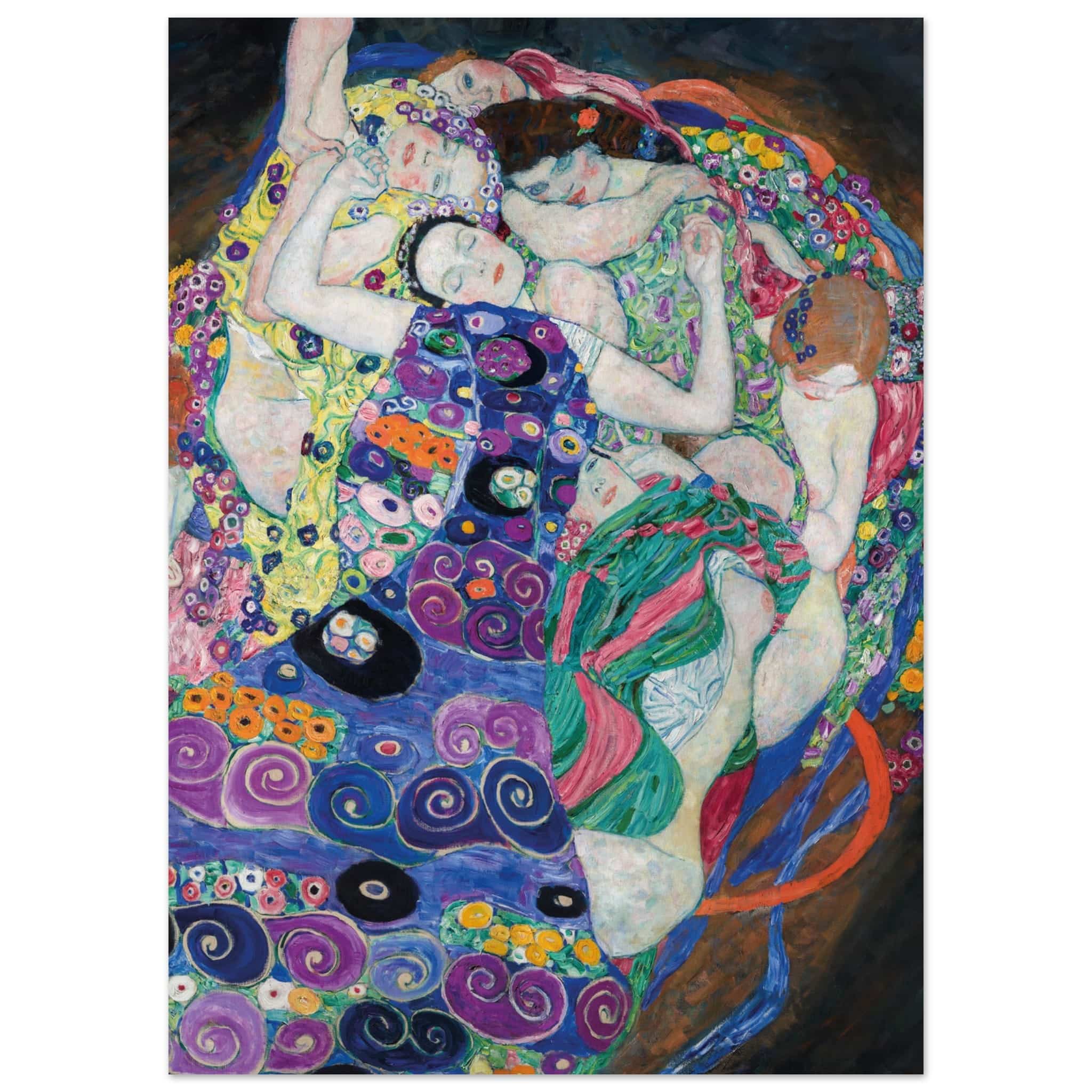 Artfulprints Poster Gustav Klimt - The maiden - 50x70 cm - Meerkleurig