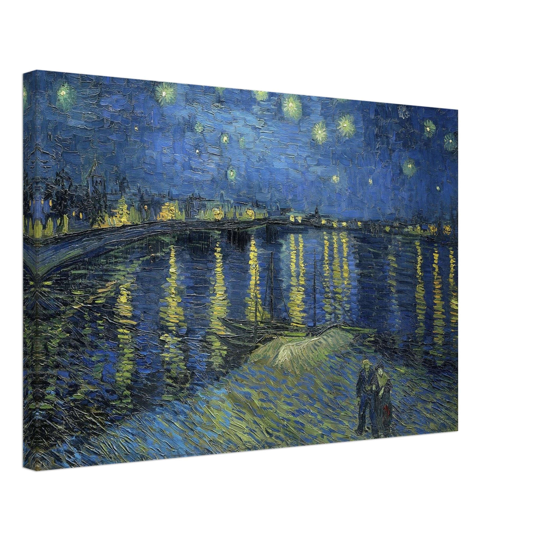 Artfulprints Canvas Vincent van Gogh - Starry night over the Rhône can