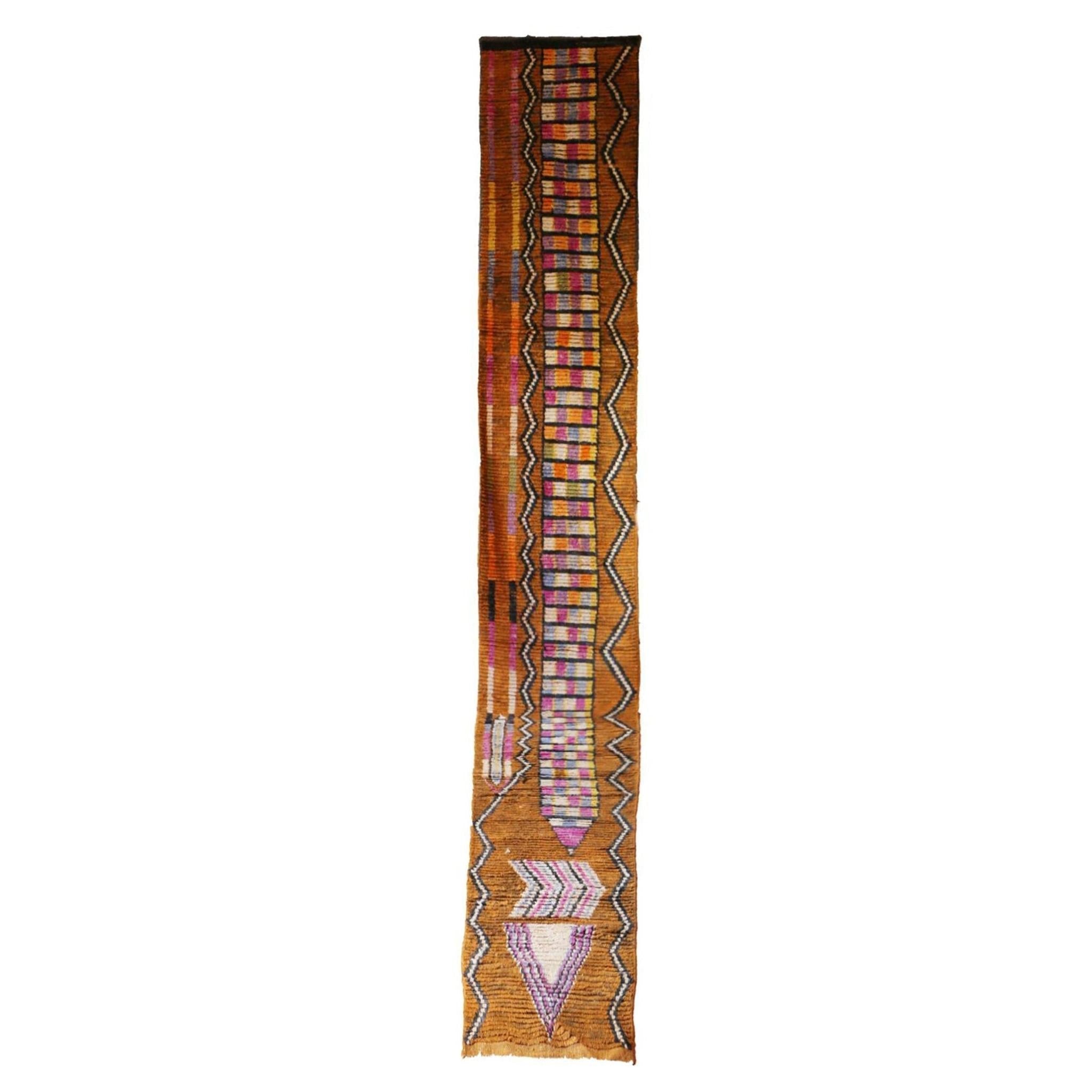 AFK Living vloerkleed Berber - handgemaakt - Wol - 74 x 596 cm