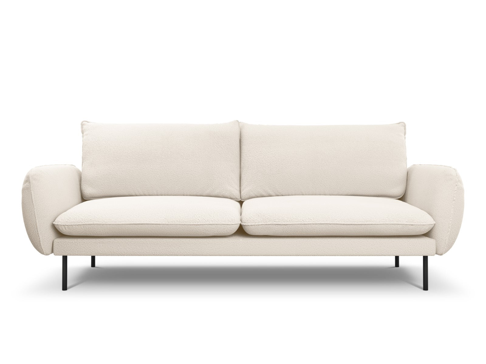 Cosmopolitan Design Bank Vienna 4-zits, boucle, beige - 92x230x95cm